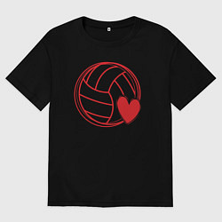 Мужская футболка оверсайз Volley love