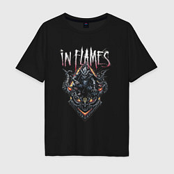 Мужская футболка оверсайз In Flames Mask