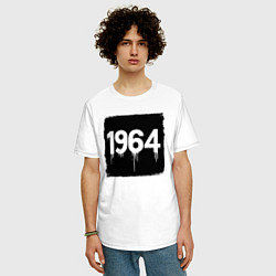 Футболка оверсайз мужская 1964 год, цвет: белый — фото 2
