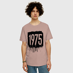 Футболка оверсайз мужская Готический 1975 год, цвет: пыльно-розовый — фото 2