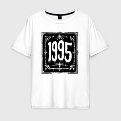 Футболка оверсайз мужская Готический стиль 1995, цвет: белый