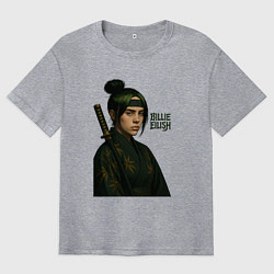 Мужская футболка оверсайз Билли Айлиш ниндзя