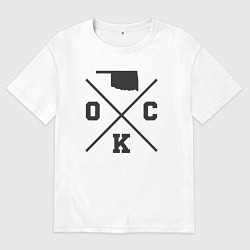 Мужская футболка оверсайз Map OKC