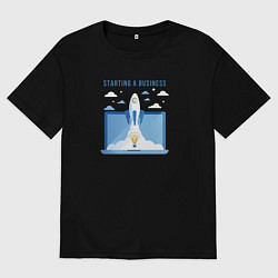 Мужская футболка оверсайз Starting a business