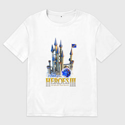 Футболка оверсайз мужская Heroes of might and magic 3 Tower, цвет: белый