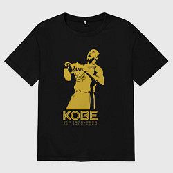 Футболка оверсайз мужская Kobe - Lakers, цвет: черный