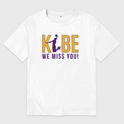 Мужская футболка оверсайз Коби - мы скучаем