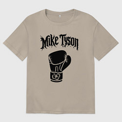 Мужская футболка оверсайз Майк Тайсон перчатка