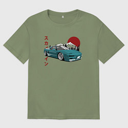 Футболка оверсайз мужская Toyota MR2, цвет: авокадо