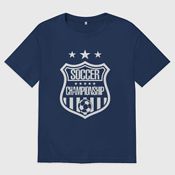 Мужская футболка оверсайз Чемпионат по соккеру