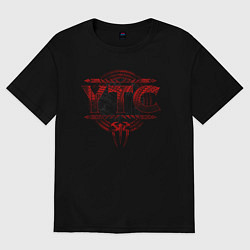 Футболка оверсайз мужская Roman Reigns ytc wwe logo, цвет: черный