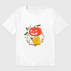 Мужская футболка оверсайз Крутая тыква