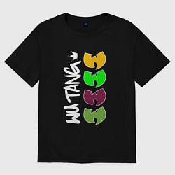 Футболка оверсайз мужская Wu-Tang king, цвет: черный
