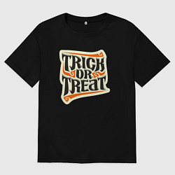 Мужская футболка оверсайз Гадость или сладость