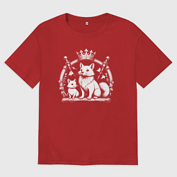 Мужская футболка оверсайз Соболята с короной