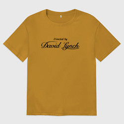 Футболка оверсайз мужская Directed by David Lynch: Blue Velvet, цвет: горчичный