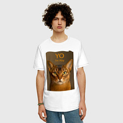 Футболка оверсайз мужская Im an Abyssinian, цвет: белый — фото 2