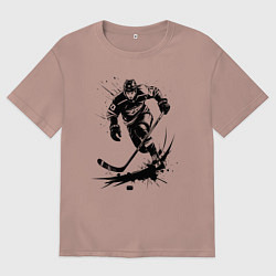 Мужская футболка оверсайз Динамика льда