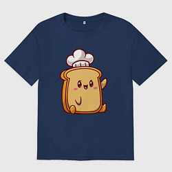 Мужская футболка оверсайз Повар хлебушек