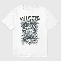 Футболка оверсайз мужская As I Lay Dying, цвет: белый
