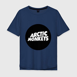 Футболка оверсайз мужская Arctic Monkeys Round, цвет: тёмно-синий