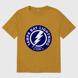 Футболка оверсайз мужская HC Tampa Bay Lightning, цвет: горчичный