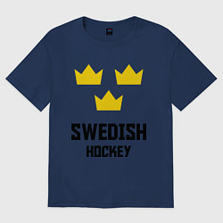 Мужская футболка оверсайз Swedish Hockey