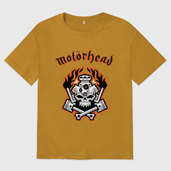 Футболка оверсайз мужская Motorhead, цвет: горчичный