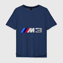 Футболка оверсайз мужская BMW M3 Driving, цвет: тёмно-синий