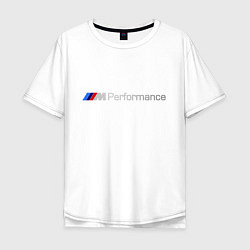 Футболка оверсайз мужская BMW Performance, цвет: белый