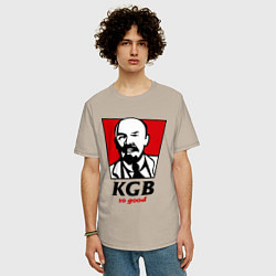 Футболка оверсайз мужская KGB: So Good, цвет: миндальный — фото 2