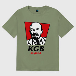 Футболка оверсайз мужская KGB: So Good, цвет: авокадо