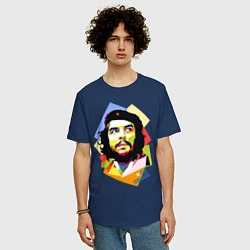 Футболка оверсайз мужская Che Guevara Art, цвет: тёмно-синий — фото 2
