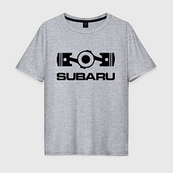 Мужская футболка оверсайз Subaru