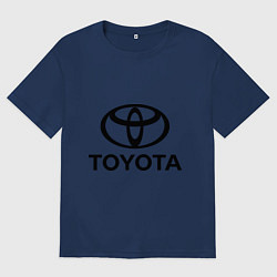 Футболка оверсайз мужская Toyota Logo, цвет: тёмно-синий