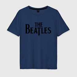 Футболка оверсайз мужская The Beatles, цвет: тёмно-синий
