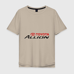 Футболка оверсайз мужская Toyota Allion, цвет: миндальный