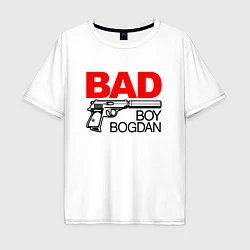 Футболка оверсайз мужская Bad boy Bogdan, цвет: белый