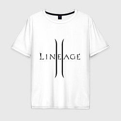 Мужская футболка оверсайз Lineage logo