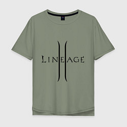 Мужская футболка оверсайз Lineage logo