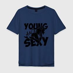 Мужская футболка оверсайз Young & Sexy