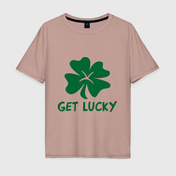 Мужская футболка оверсайз Get lucky