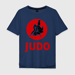 Футболка оверсайз мужская Judo, цвет: тёмно-синий