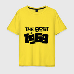 Футболка оверсайз мужская The best of 1969, цвет: желтый