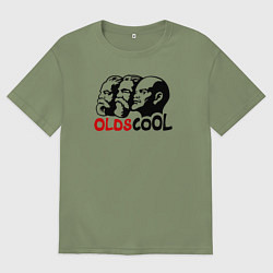 Футболка оверсайз мужская Oldscool USSR, цвет: авокадо