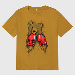 Мужская футболка оверсайз Bear Boxing
