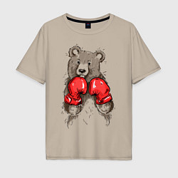 Мужская футболка оверсайз Bear Boxing