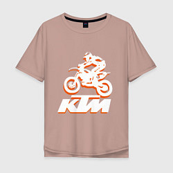 Мужская футболка оверсайз KTM белый