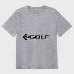 Футболка оверсайз мужская Volkswagen Golf, цвет: меланж