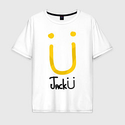 Футболка оверсайз мужская Jack U, цвет: белый